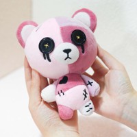Boîte mystère de peluches personnages anime aux styles aléatoires, pendentif et porte-clés en peluche fantôme d'Halloween