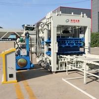 Machine à fabriquer des blocs creux en béton QT 12-15 PLC, ligne de production de briques entièrement automatique avec traitement du sable, facile à utiliser