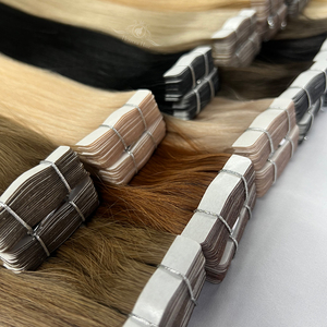 Bất tapeins tóc extensiones cabello humano 100% tự nhiên con người trinh nữ Remy nguyên Nga băng trong phần mở rộng tóc - Product Image 1