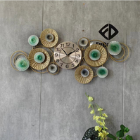 Horloge murale métallique grande taille 87,5x34 cm, personnalisable, neuve, directement de l'usine, pour décoration intérieure, livraison directe, silencieuse, DDP