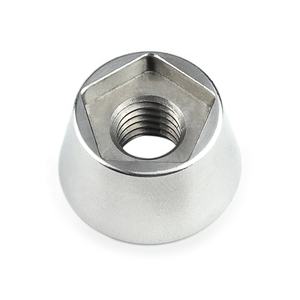 <span class=keywords><strong>CNC</strong></span>-Bearbeitungsservice mit Eloxieren Fräsen Drehen Edelstahl-Befestigungselement Diebstahlsichere Sicherheitsmutter für Fahrrad-Rad - Product Image 3