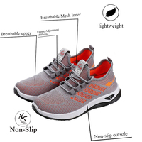 Nuevas zapatillas deportivas de malla transpirable para mujer, suela blanda ligera, antideslizantes, absorbentes de golpes, Retro, versátiles, a la moda
