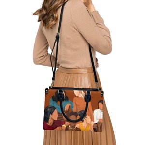 Designer di beni di lusso Afro-nero americano ritratto donna borse portafogli Set OEM ODM all'ingrosso modello personalizzato borsa - Product Image 2