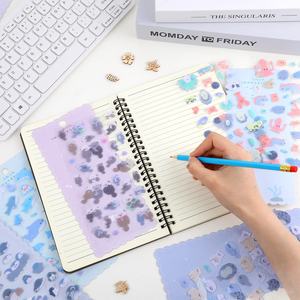 <span class=keywords><strong>WOWEI</strong></span> 200+ Adhesivos de Criaturas Marinas Kawaii, Mini Adhesivos 3D con Relieve, Adhesivos de Fieltro Suave, Focas, Tiburones, Ballenas, Regalos Promocionales - Product Image 6