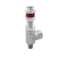 Vanne de décharge haute pression 6000 psi type Swagelok en acier inoxydable 1/4'' 1/2'' OD NPT avec poignée de commande