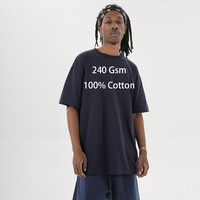 T-shirts décontractés pour hommes, surdimensionnés, confortables, sur mesure, de haute qualité, 100% coton, designs imprimés, respirants, tricotés