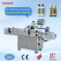Machine de remplissage, de bouchage et d'étiquetage entièrement automatique 3-en-1 YL-L, ligne de production intégrée pour le conditionnement de jus, de bière, de lait, d'huile et de boissons