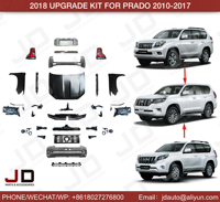 JD – kit de mise à niveau complète du Facelift fj150, kit de carrosserie pour Land Cruiser Prado 2018 2020 2022