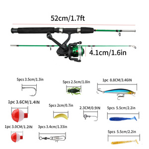 Canna da Pesca Media per Carpe con Manico Dritto <span class=keywords><strong>in</strong></span> <span class=keywords><strong>Legno</strong></span> e Inserto Metallico per Esche, Ideale per Uso Fluviale - Product Image 4