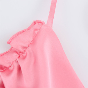 Summer Woven <strong>Satin</strong> Women's Casual <strong>Halter</strong> Neck A-Line Midi Sexy Backless Streetwear Solid Color Dress for Vacation Party - Product Image 6