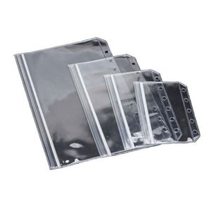Enveloppes à fermeture éclair HYD-129 A4-A7, pochettes transparentes en PVC imperméables pour documents, sacs de classement pour l'organisation du budget et des finances - Product Image 1