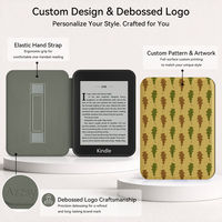 Casing Tablet E-reader Pola Kustom dengan Tali Tangan Elastis dan Logo Debossed
