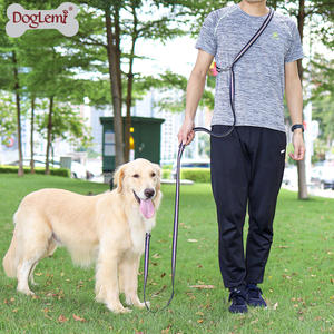 Laisse double réglable et confortable pour chien <span class=keywords><strong>OEM</strong></span> collier de chien personnalisé avec fonction réfléchissante laisse de dressage en nylon durable - Product Image 5