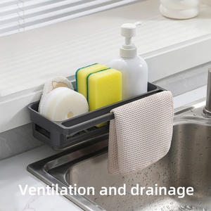 Organisateur d'évier de cuisine avec étagères de rangement pour porte-serviettes de lave-vaisselle, rangement d'épices, solution sous-évier, outils de cuisine - Product Image 2