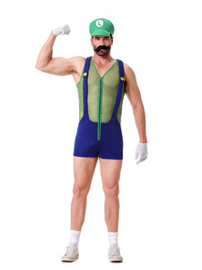 Anime Funny Halloween Costumes Super Mari Costume Anime Cosplay <span class=keywords><strong>Mario</strong></span> Suit Theme Party Cosplay Costume Fancy Cosplay Clothing - Product Image 3