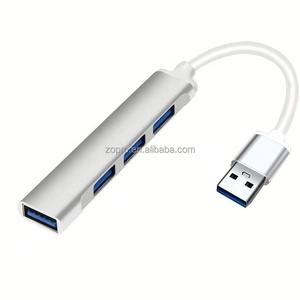 USB Hub 3.0 USB 3.0 HubB 4 Ports Multi-USB Splitter Adapter Aluminum Alloy Suitable Macbook for PC <b>Computer</b> <b>Accessories</b> - Product Image 3