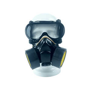 JY5012 <span class=keywords><strong>Masque</strong></span> filtrant à <span class=keywords><strong>peinture</strong></span> respirateur à double <span class=keywords><strong>cartouche</strong></span> Anti-gaz nocifs Anti-poussière <span class=keywords><strong>Masque</strong></span> à gaz chimique Mascarilla avec lunettes - Product Image 4