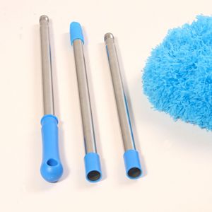Plumeau pour ventilateur de plafond 140 cm, 3 sections, tête ronde, en fibres électrostatiques, outil de nettoyage et de dépoussiérage - Product Image 4