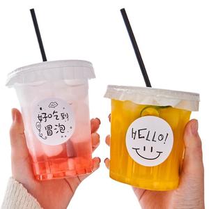 แก้วพลาสติกใสแบบใช้แล้วทิ้งคุณภาพสูง ขนาด 500 <span class=keywords><strong>ม</strong></span>ล. สำหรับเครื่องดื่<span class=keywords><strong>ม</strong></span>สมูทตี้และเครื่องดื่<span class=keywords><strong>ม</strong></span>เย็น  รับทำโลโก้ตา<span class=keywords><strong>ม</strong></span>สั่ง - Product Image 5