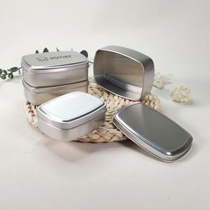 Logo personnalisé conçu petite boîte en aluminium rectangulaire en métal carré peut boîtes pour la nourriture pour savon à l'huile d'olive avec couvercles - Product Image 6