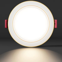 Promotion Lampe de Plafond D'Intérieur Personnalisée Trois Couleurs Encastrée Aluminium Intérieur Dimmable LED Spot Downlight