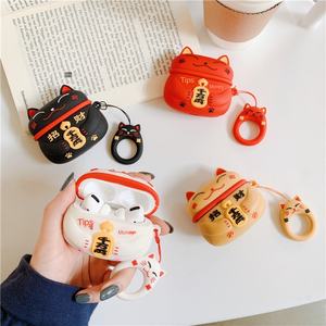 Desain Kucing Keberuntungan Kreatif untuk Pelindung Pro dengan Bahan Karet Lunak PVC untuk <span class=keywords><strong>Earphone</strong></span> - Product Image 2