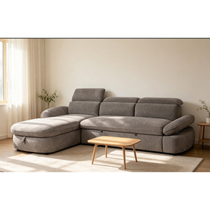 Canapé-lit d'angle OEM en forme de L, convertible deux places avec rangement, pour <span class=keywords><strong>salon</strong></span> - Product Image 3
