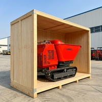 Mini-transporteur sur chenilles YHMG le mieux noté, mini-dumper durable pour les projets d'aménagement paysager en zone rurale