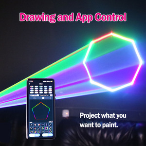 Luz Láser para DJ con Control por Aplicación, Proyector Láser Animado 3D de 5W, Compatible con <span class=keywords><strong>Dibujos</strong></span> y Texto, Máquina Láser para Fiestas, Escenarios, Discotecas, KTV, Bares - Product Image 3