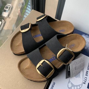 Sandali in Sughero con Doppia Cinghia e Fibbia - Stile Retrò Estivo per Coppie, Sandali e <span class=keywords><strong>Ciabatte</strong></span> in Vera <span class=keywords><strong>Pelle</strong></span> con Doppia Cinghia e Punta Aperta - Product Image 3