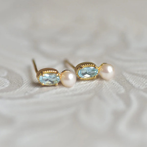 Eleganti Orecchini a Perno con Perline per Donne, Design Femminile Delicato, Accessori per Orecchie da Indossare Quotidianamente - Product Image 6