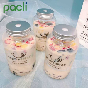 Botella al por mayor, botellas de té de la leche, jugo de fruta, té de la leche, mascota, plástico, Taiwán, para llevar, té de la leche, 500ML, comida, serigrafía, tapón de rosca - Product Image 3