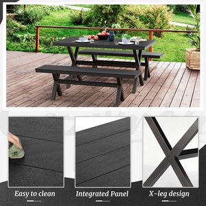 מודרני x שולחנות אוכל בסיס שולחן ריהוט פלסטיק עגול ריהוט לפטיו של בית פארק דירה וילה גן - Product Image 6