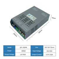 Convertidor AC-DC, Entrada 180-264V, Fuente de Alimentación Conmutada de 4000W, Salida Única 12-450V, Voltaje y Corriente Constantes, 0-5V Ajustable