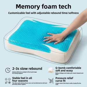 Oreiller de voyage ergonomique en mousse à mémoire de forme pour le cou, rafraîchissant et personnalisable - Product Image 6