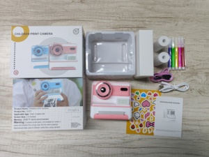 Diy Instant Digitale <span class=keywords><strong>Camera</strong></span> Voor Kinderen Bedrukbare Thermische Printcamera 'S, Draagbare Reiscamera 'S Met 1200Mah Langdurige Batterij