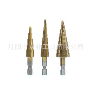 Mr <b>Drill</b> Metric <b>Step</b> <b>Drill</b> Bit 3-12/4-12/4-20mm TiCN Hex Shank For Nonferrous Metals - Product Image 3