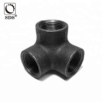 Connecteurs de tubes en acier inoxydable SDS à trois voies (30 mm 10 mm) - Raccords noirs galvanisés à basse pression norme DIN pour l'alimentation en eau