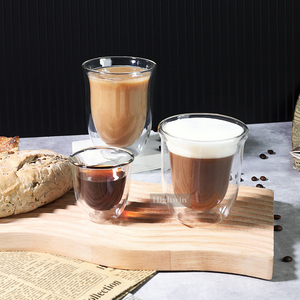 Tazza da Caffè Espresso all'Ingrosso, Tazza da Tè e Caffè in Vetro Borosilicato <span class=keywords><strong>a</strong></span> Doppia Parete - Product Image 5