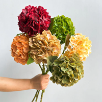 Vente en gros de fleurs artificielles réalistes en latex de haute qualité, couleur vert et blanc, pour la décoration de mariage, de la maison et de la table