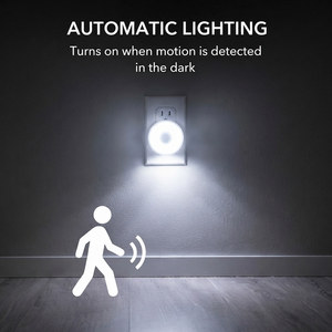 PIR <b>Motion</b> <b>Sensor</b> Night <b>Light</b> Plug-in <b>LED</b> Bedside Lamp Automatic On Off Energy Saving for Home Staircase - Product Image 6