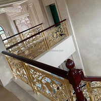 Couleurs et tailles personnalisées modernes personnalisables-main courante d'escalier en laiton coins de poussière d'escalier en laiton tringles d'escalier de tapis en laiton
