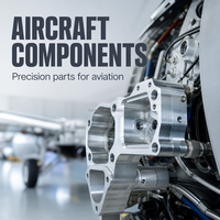 Pièces aérospatiales usinées sur commande par CNC, aluminium 7075, Inconel 718, composants d'avion, usine 5 axes