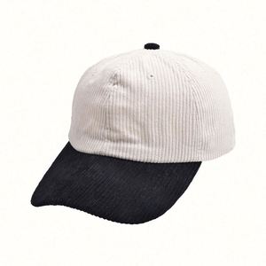 Nueva Gorra de Béisbol de Seis Paneles de Pana Bicolor con Hebilla Metálica y Bordado 3D, la Más Vendida, para Adultos Unisex - Product Image 2