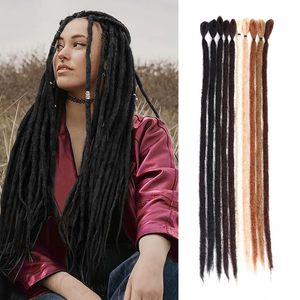Prix bas, vente en gros, très demandé : Cheveux synthétiques pour dreadlocks, 22 pouces, 7g, 1 brin/paquet, en fibre haute température pour femmes - Product Image 1