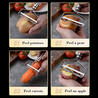 Draagbare Koolsalade Snijmachine Shredder Aardappel Fruit Dunschiller Mes Rvs Groentesnijder Voor Keuken Gadgets