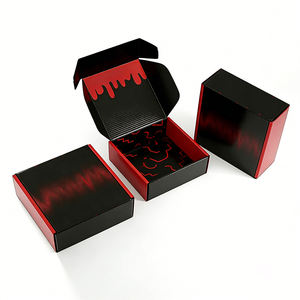 Boîte d'emballage cadeau en carton ondulé avec logo personnalisé, estampage réutilisable, impression UV - Product Image 3