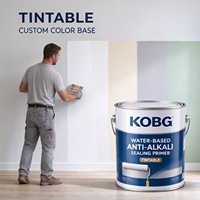 Primaire mural acrylique KOBG à base d'eau, résistant aux alcalis, pour la préparation des surfaces intérieures et extérieures en ciment, plâtre et béton