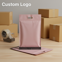 Sacs de Courrier en PE Personnalisés avec Poignée, Vente en Gros, Sacs d'Expédition en Plastique Imprimés sur Mesure avec Logo et Poignée Découpée