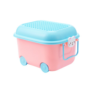 Wholesale Cartoon Pulley <strong>Building</strong> <strong>Block</strong> Box Children's <strong>Toy</strong> Snack Storage Baby Clothing Storage Rectangle Plastic Box Aluminum - Product Image 5